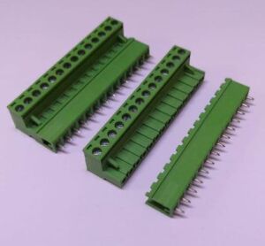 0/14 CHN 5,08mm 180°  DİŞİ+ERKEK TAKIM YEŞİL YANLARI AÇIK