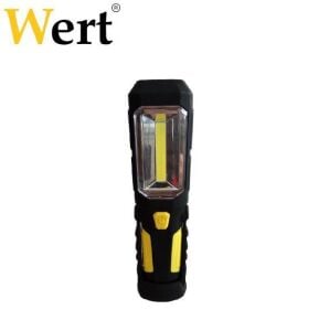 WERT W-2612 PİLLİ COB LEDLİ ÇALIŞMA LAMBASI+FENER