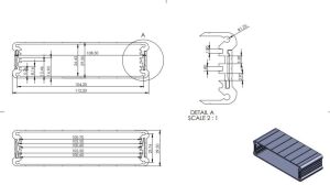 AK-AL-113-20  Gri  112x29.5x200 Alüminyum Profil Kutu