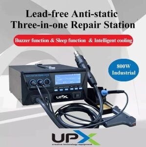 Upx 853D 3İn1 Diyafram Vakum Isı Ayarlı Havya İstasyonu 800w