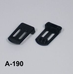 AK-A-190 KEMER KLİPSİ PLASTİK GRİ