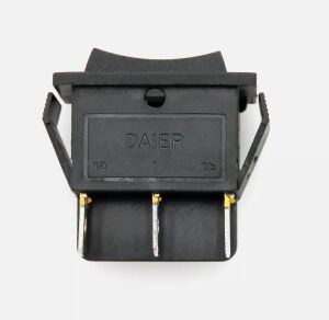 Buton Siyah Mom Off Mom (Momentary) Işıksız 6 Pin 16a 250v Kcd2 / Ic-111(2 Yöne Yaylı Tip)
