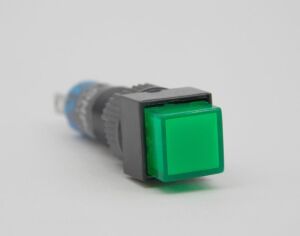 Onpow LAS4F-D/G 24V Yeşil M8 Sinyal Lambası Kare