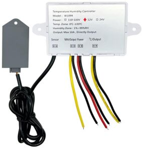 XK-W1099 12V Dc Dijital Termostat Sıcaklık ve Nem Kontrol Cihazı (12v Dc ile Çalışır)