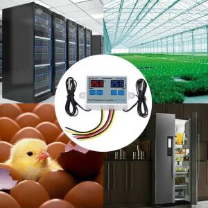 XK-W1099 12V Dc Dijital Termostat Sıcaklık ve Nem Kontrol Cihazı (12v Dc ile Çalışır)