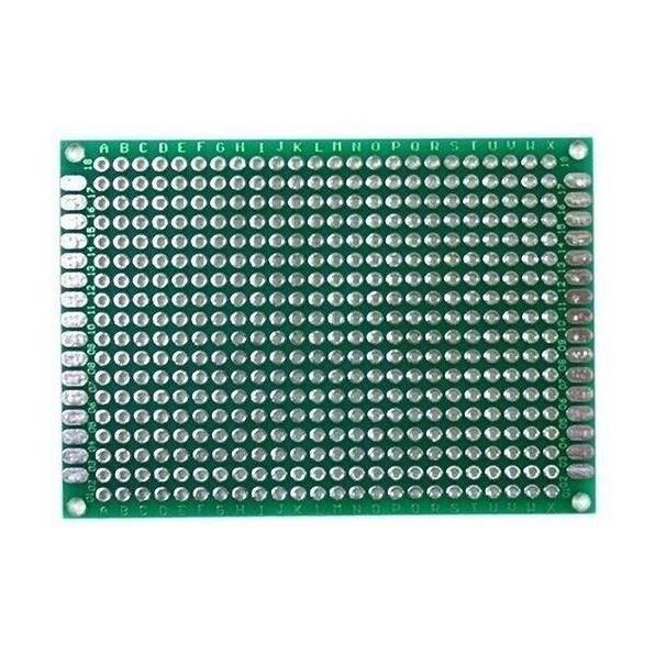 Delikli Plaket Bakır Çift Yüzlü 50x70 mm / 5x7 cm 1 adet ( Pertinaks )