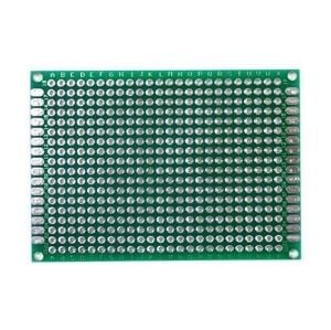 Delikli Plaket Bakır Çift Yüzlü 50x70 mm / 5x7 cm 1 adet ( Pertinaks )