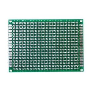 Delikli Plaket Bakır Çift Yüzlü 50x70 mm / 5x7 cm 1 adet ( Pertinaks )