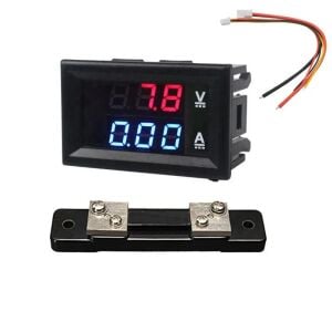 Dijital Ampermetre & Voltmetre 0 ~ 30V / 0 ~ 50A Panel Tip DC Şöntlü Dahil
