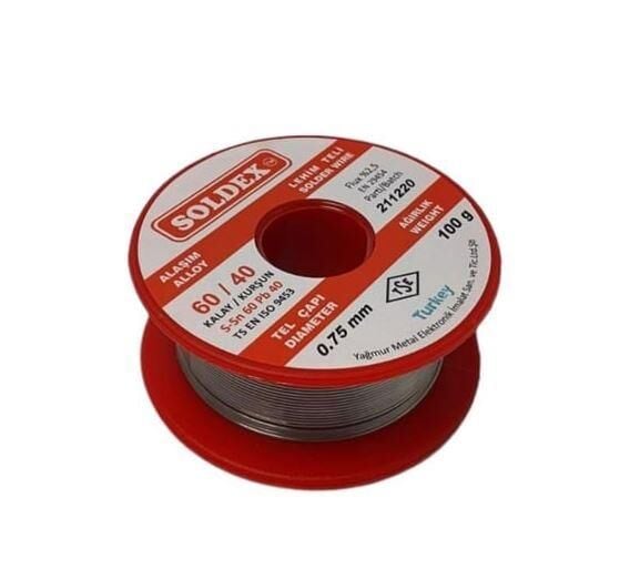 Soldex Lehim Teli 100gr 0,75mm 60/40