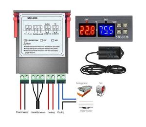Stc-3028 Dijital Sıcaklık ve Nem Kontrol termostat  220v Rc-10065