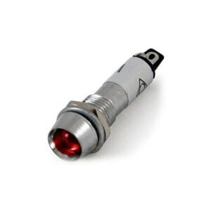 SİNYAL  LAMBASI METAL 12 V Led'li 8mm KIRMIZI IC-225