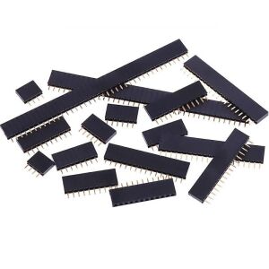 120 Adet Header Seti 2,54mm Dişi 4-20 Pin 8 Çeşit Şeffaf Çantada