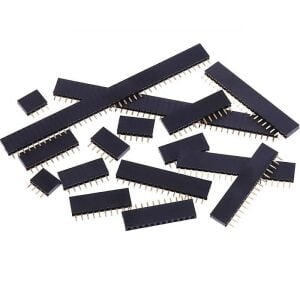 120 Adet Header Seti 2,54mm Dişi 4-20 Pin 8 Çeşit Şeffaf Çantada