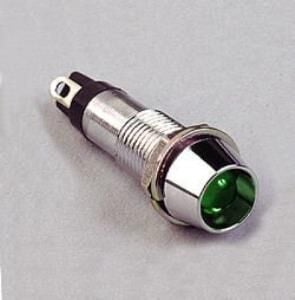 SİNYAL LAMBASI METAL 24V Led'li 8mm YEŞİL IC-225 (MBS-35873)