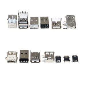82 Adet Usb Soket Seti Pcb Tip 14 Çeşit Şeffaf Çantada