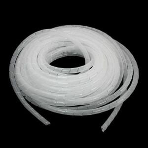 Kablo Toplama Spirali Helezon KSPR19 19 mm 10 Metre Beyaz