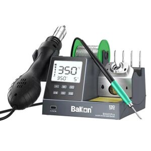 Bakon BK602 Pro İntelligent Isı Ayarlı 2 in 1 Havya İstasyonu