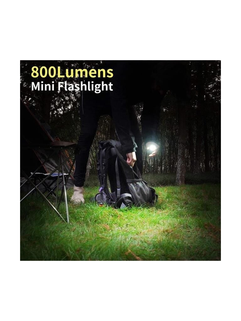 Cob LED Mini Anahtarlık Fener 500 Lümen Şarjlı Mıknatıslı