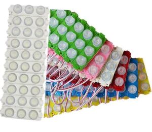LED-Modül ÜÇLÜ BÜYÜK MERCEKLİ 3W KIRMIZI  3030 smd  LEDLİ 12V DC
