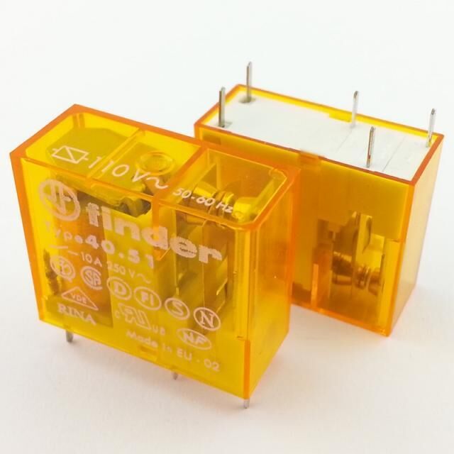 Finder 40.51.8.110.0000 110v 10a Ac Tek Kontak Minyatür Pcb Röle 5mm