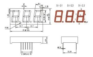 KPT-5361ASRND / WCN3-1056SR-A11R-STR-14140CR-N 14mm KATOT 3'lü KIRMIZI