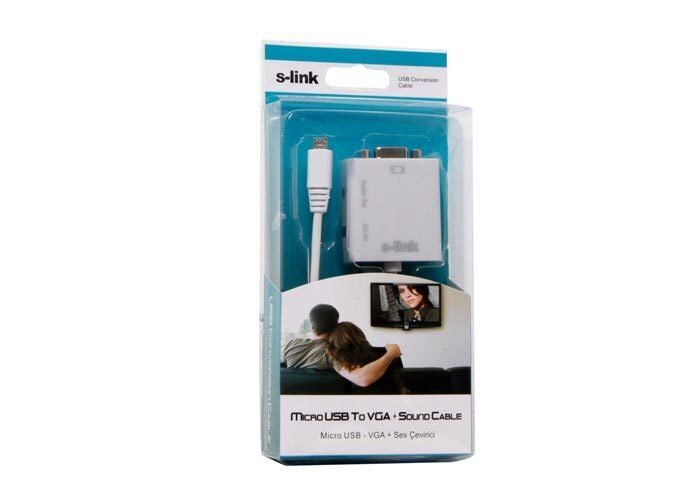 S-LİNK SL-MUV13 MİCRO USB TO VGA ÇEVİRİCİ