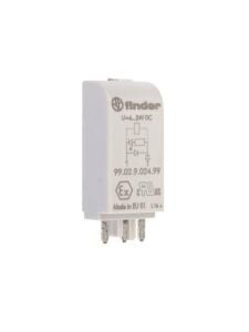 Finder Röle Led Modül 99.02.9.024.99  6-24V Dc Yeşil Led 95.05 Sokete Uygun