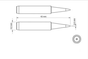 Hakko 900M-T-B Kalın Havya Uç   (852 serisi için uygun)