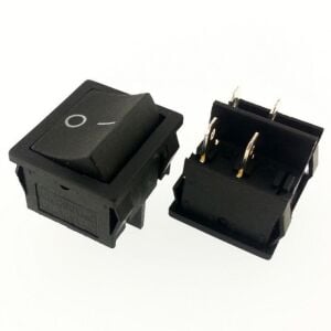 ANAHTAR JS 606 ON ~ OFF SİYAH IŞIKSIZ  4 PİN  IC-127 501/4PN