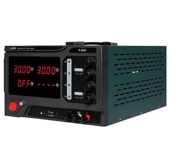Prolink P-3030 0-30V 0-30A 10mv 10ma Tek Çıkışlı Dc Ayarlı Güç Kaynağı