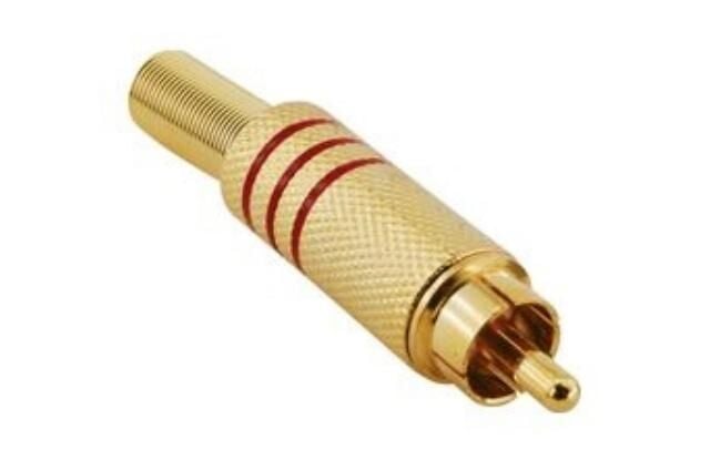 RCA DİŞİ SEYYAR METAL GOLD FİŞ ( kırmızı  )
