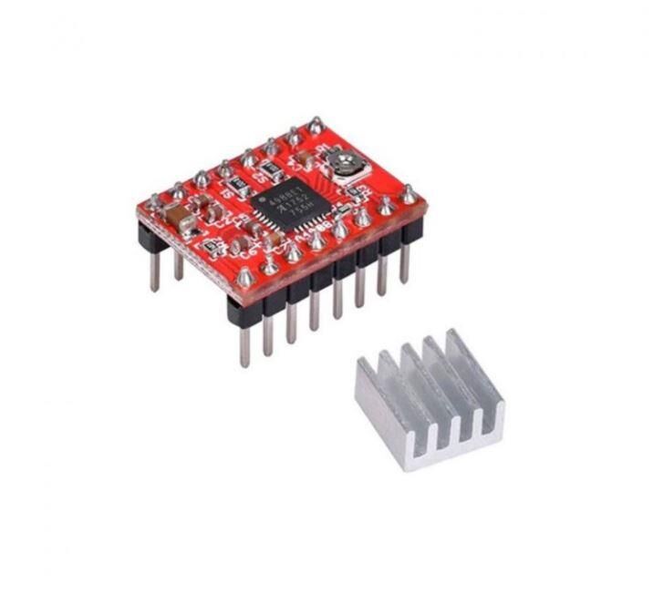 Arduino A4988 1a Kırmızı Step Motor Sürücü ( Soğutucu Dahil )