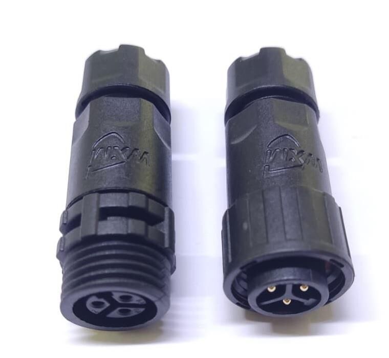 3 Pim Ip67 Su Geçirmez 16mm Takım Konnektör Plastik IC-266N-3P ( Erkek Dişi Seyyar Tip )