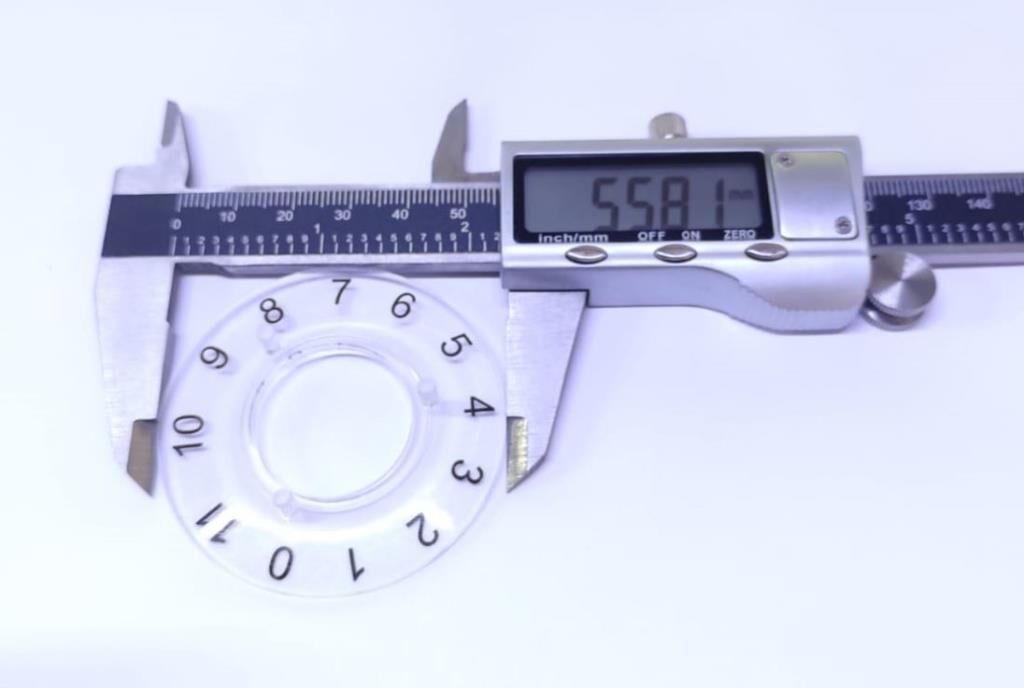 DÜĞME HT 3000 ŞEFFAF NUMARALI ALTLIK İÇ ÇAP 25,50 MM