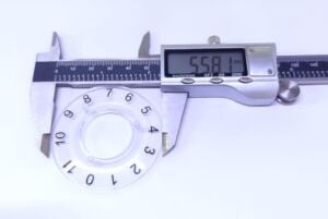 DÜĞME HT 3000 ŞEFFAF NUMARALI ALTLIK İÇ ÇAP 25,50 MM