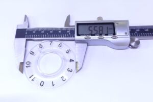DÜĞME HT 3000 ŞEFFAF NUMARALI ALTLIK İÇ ÇAP 25,50 MM