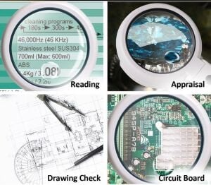 Proskit Ma-025 Katlanabilir Masa ve El Tip Büyüteç Usb Ledli