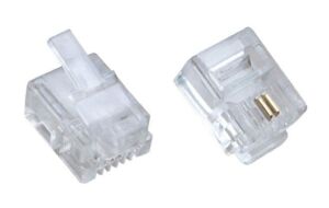 Plug 6P2C 2 Pin Telefon Konnektörü RJ11 (1 Adet)