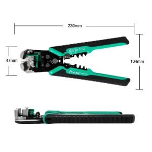 Proskit 8PK-371DU  9'' Otomatik Kablo Kesici & Soyucu & Pabuçlama Awg 24-10/0,2-6,00 mm²