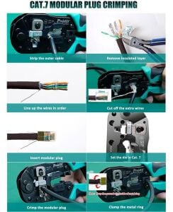 Proskit CP-376TA Cat 5-6-7 Modüler Plug Sıkma Pensesi 8P8C