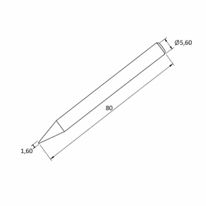 Prolink Hayva Ucu 60W PJ-007-U İçi Dolu Çivi Tip 80mm 5,60Ø