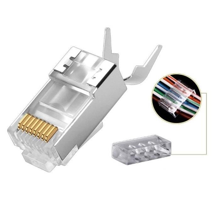 Plug 8P8C RJ45 Cat7 Metal Konnektör