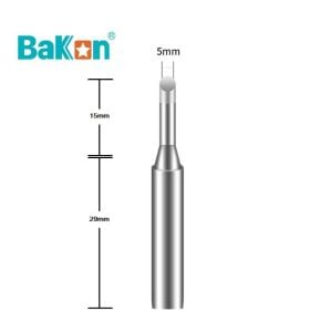 Bakon 600-5C Kesik Yedek Havya Ucu ( 5mm ) ( BK90-60-863-881 Modelleriyle uyumlu ) 1 Adet Fiyatıdır