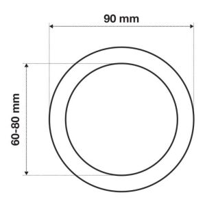 1000 LM IP40  X-PLUS 10W BEYAZ PANELLIGHT 60-80 MM AYARLANABİLİR WONDEKS