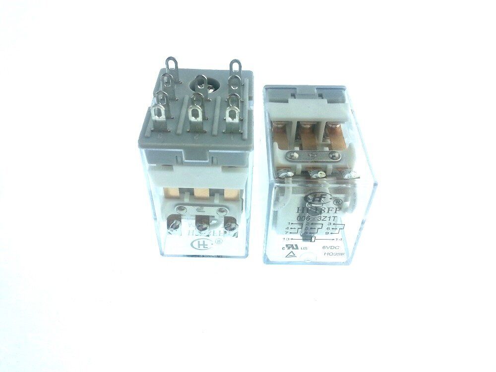 Hongfa Röle, 6V/DC 3 Kontak HF18FF & 006-3Z1T
