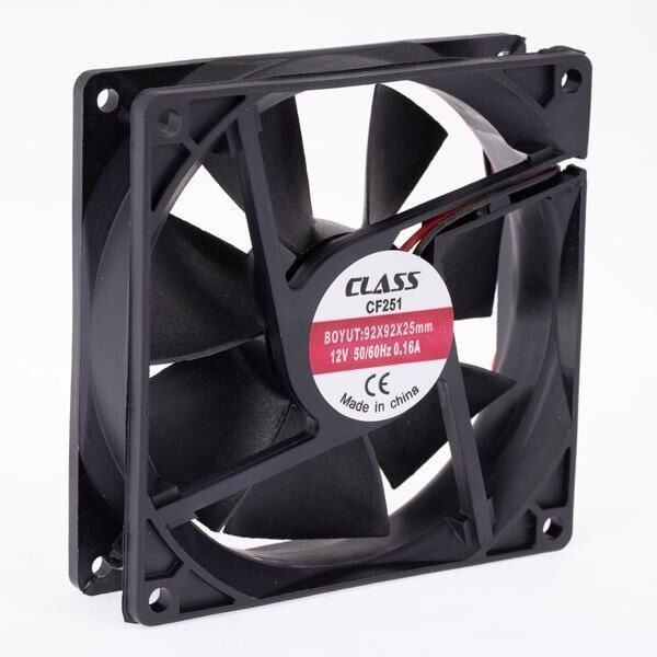 Class CF 251 92x92x25 mm 12V DC Aksiyel Fan – Plastik Kasa