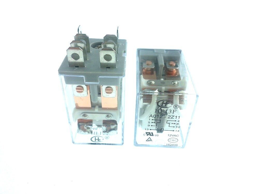 Hongfa Röle, 12V/AC 2 Kontak HF13F & A012-2Z11
