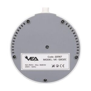 VEA VE-G1102C Yuvarlak Grup Priz 2'Lİ USB + TYPE-C Girişli Telefon Standlı 1.5 Metre