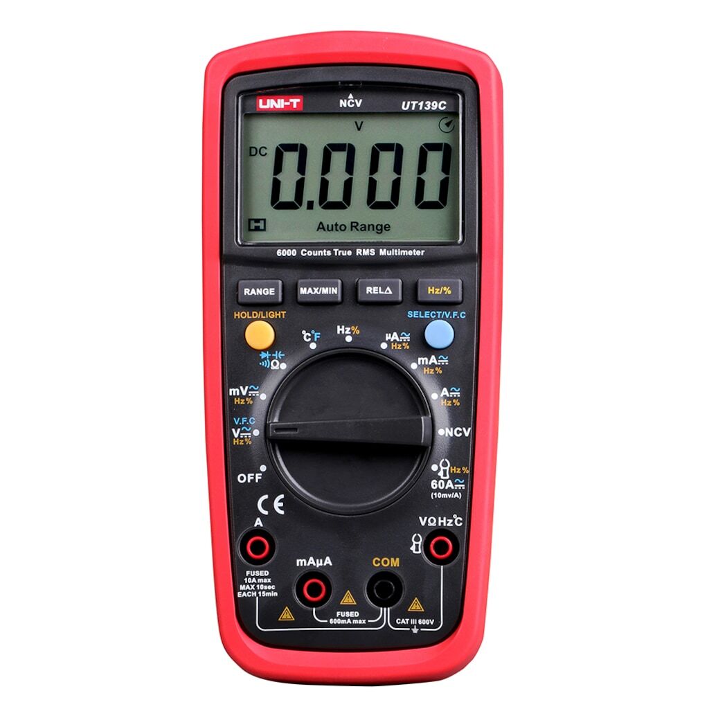Unı-t UT 139C True RMS Dijital Multimetre UT139C Ac/Dc 600v Ac/Dc 10a °C